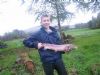 Mickey displays his hen salmon [approx 8lb] caught above Draperstown on the Moyola