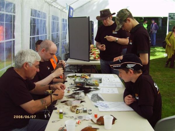 Fly tying at the 2007 Open Day